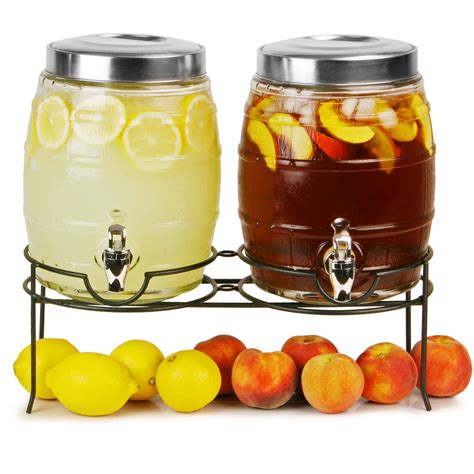 Dual Barrel Beverage Dispenser with Stand 10ltr | Beverage Dispenser ...