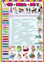 Playing Sports Worksheet 的图像结果