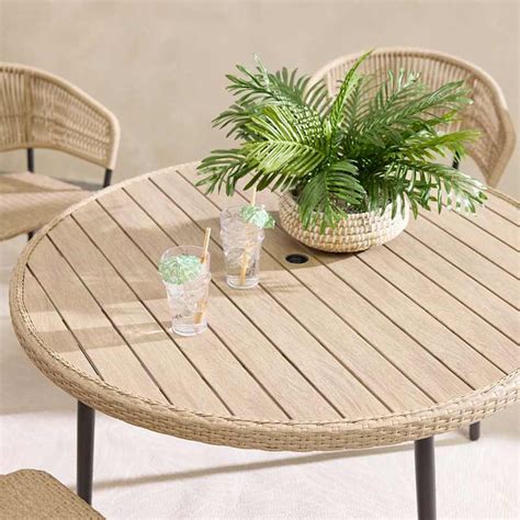 Found & Fable Paloma Dining Table, Rustic Grey Top | At Home