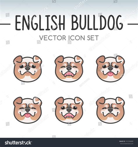 Perro de toro inglés traviesa una: vector de stock (libre de regalías ...