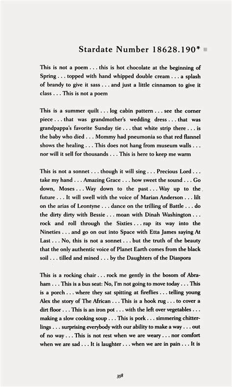 garadinervi : repertori — Nikki Giovanni, Stardate Number 18628.190 ...