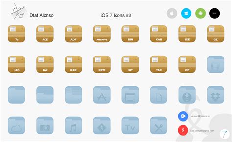 Набор иконок для windows • iOS 7 Icons #2 скачать на WinZoro.net