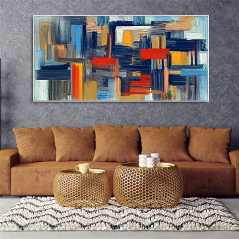 Abstract art of Colorful Texture Premium Canvas Wall Painting – Vibecrafts