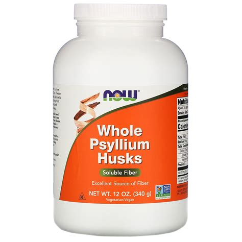 Now Foods, Whole Psyllium Husks, 12 oz (340 g) - iHerb