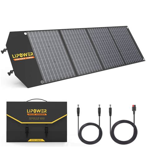 Buy LIPOWER 100W Portable Solar Panel 18V for 300W/ 500W/ 1000W Power ...