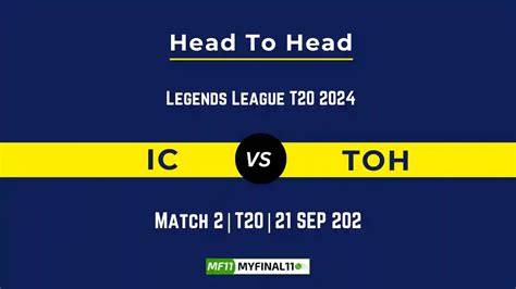 IC vs TOH Player Battle, Head to Head Team Stats, Player Record ...
