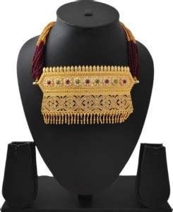 DPM Alloy Gold-plated Gold Jewellery Set Price in India - Buy DPM Alloy ...