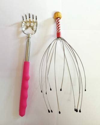 PALIWALCREATIO Head Scalp Massager With Telescopi Itching Stick (COMOBO ...
