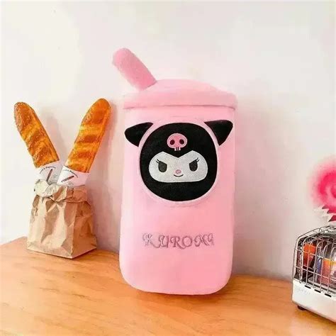 Kuromi My Melody Milk Tea Pillow