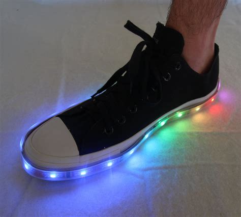 Luminous Lowtops - Make: | Light up sneakers, Light up shoes, How to ...