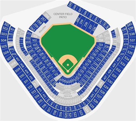 Angel Stadium Seating Chart with Seat Numbers and Rows, Angels Seating Map