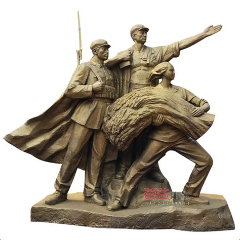 铜雕红军人物雕塑-铜雕人物-石雕|铜雕|不锈钢|园林景观雕塑