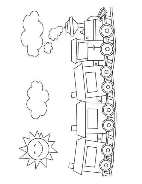 Train Coloring Pages (Free Printable PDF)