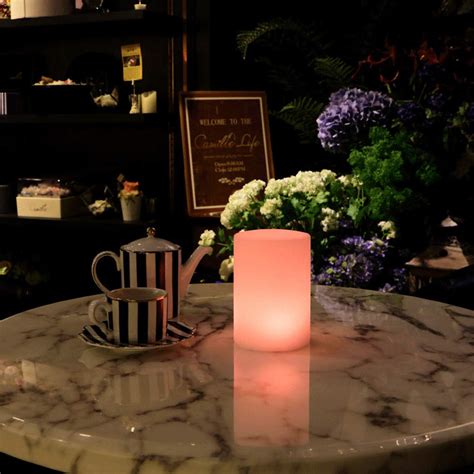 Buy Leoie Cylindrical LED Night Light Mood Lamp IP65 Waterproof 16 RGB ...