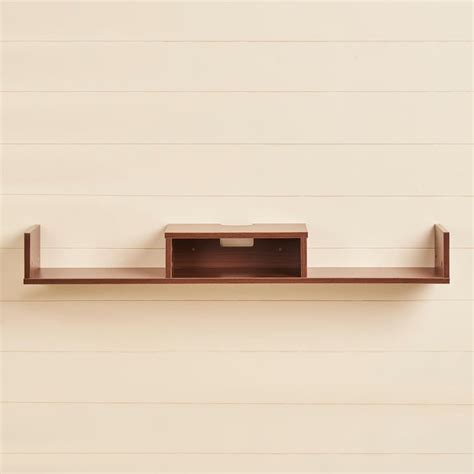 Buy Helios Kenzo Floating TV Shelf - Brown from Helios by Home Centre ...