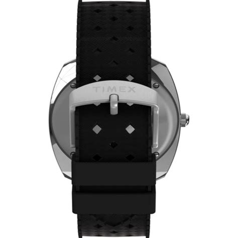 Q Timex Reissue 1971 Velocity 36mm Synthetic Rubber Strap Watch