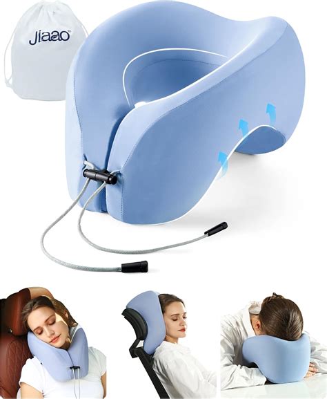 Amazon.com: jiaao 2-in-1 Travel Pillow, Memory Foam U-Shape Airplane ...