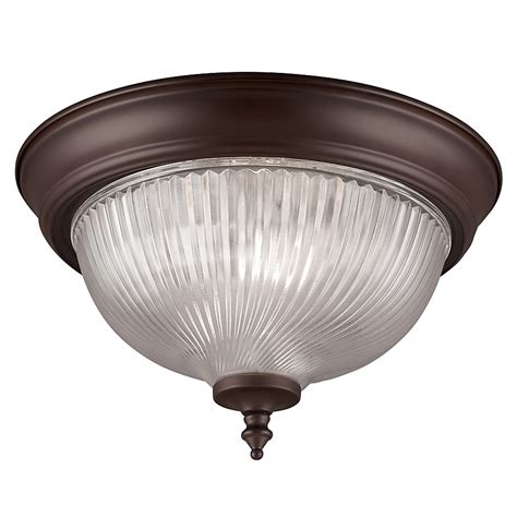 Project Source 1-Light Oil-Rubbed Bronze Led Flush Mount Light FJ12-186 ...