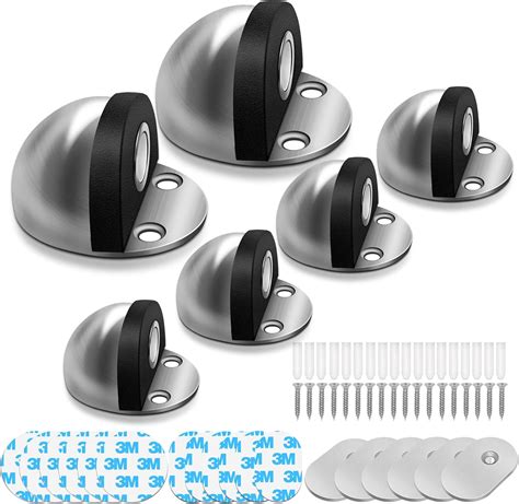 Amazon.com: 6 Pack Door Stoppers, Magnetic Floor Door Stops for Bottom ...