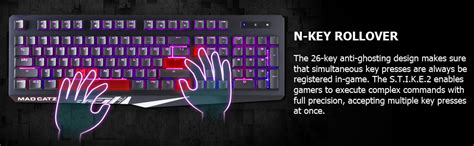 Amazon.in: Buy MAD CATZ The Authentic S.T.R.I.K.E. 2 RGB Membrane Wired ...