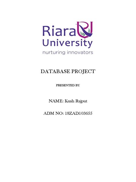 Image result for How to Create a Database for Project Overview