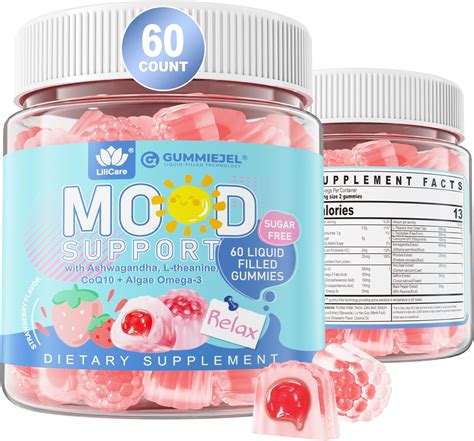 Amazon.com: Sugar Free Ashwagandha Calm Gummies with L-Theanine ...