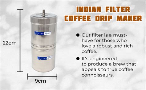 Stainless Steel South Indian Filter Coffee Drip Maker By iStoreDirect ...
