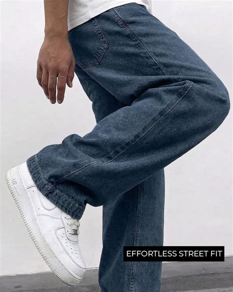 Phantom Blue Baggy Jeans