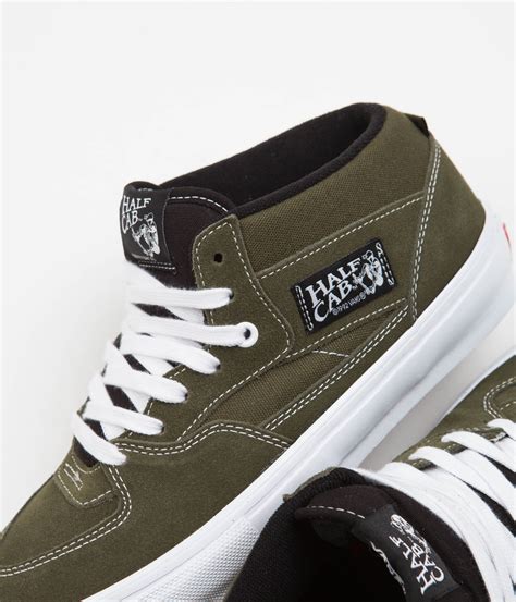 Vans Skate Half Cab Shoes - Dark Olive | Flatspot