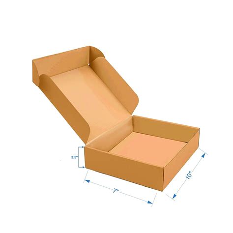 ZAARR 3 Ply Brown Corrugated Box Packing box Flap Type Size: 10X7X3.5 ...