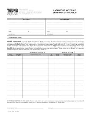 Hazardous Materials Shipping Certification - Fill Out, Sign & Share ...