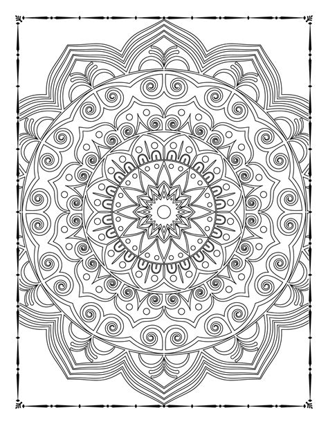 Volwassen Mandala Kleurplaat KDP Interieur. Mandala kleurplaat ...