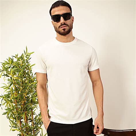 Buy Thomas Scott White Polyester Regular Fit Self Design Shirts Online ...