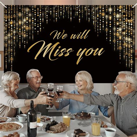 Luxiocio We Will Miss You Banner Decorations, Extra Large Going Away ...