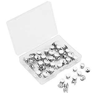 SUBANG 30 Pieces Metal Pin Backs Locking Pin Keepers Locking Clasp with ...