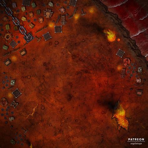 Fire Giant Lair Digital Battlemap Megadungeon 4k Dnd Battle Map D D/alleyway Dnd Battle Map
