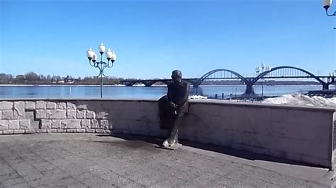 Рыбинск. Волжская набережная. Песню про Волгу поёт Людмила Зыкина - YouTube