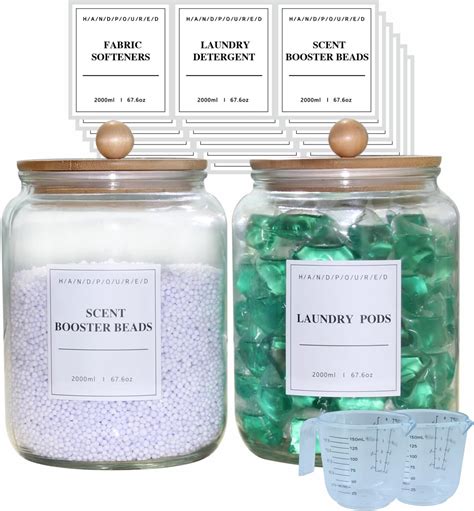 Amazon.com: FyndraX Half Gallon Glass Jars - Large Airtight Containers ...