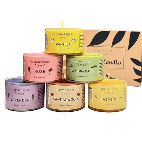 Floryn Decor Small Scented Candles Gift Set for Home Decor | Non ...