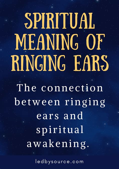 Spiritual Meaning of Ringing Ears – Ledbysource