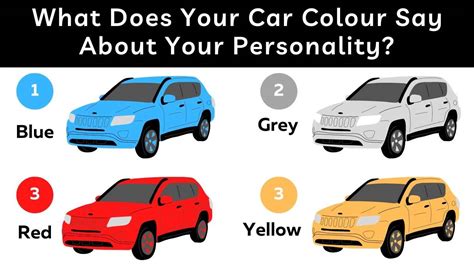Car Colour Personality Test: What Does Your Car Colour Say About You?