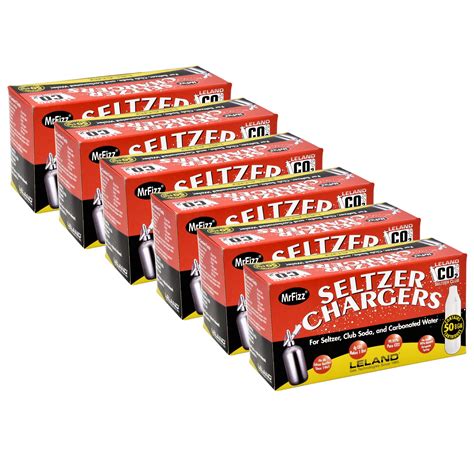 Buy 300 Leland Mr Fizz 8 Gram CO2 Soda Siphon Seltzer Chargers ...