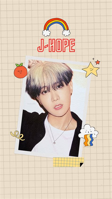Download Aesthetic J-Hope Rainbow Wallpaper | Wallpapers.com