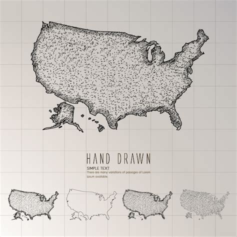 America Map Drawing 的图像结果