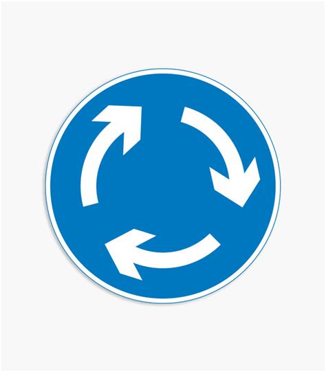 Roundabout Signs - Alumetal