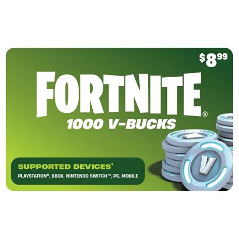 Fortnite 1000 V-Bucks Gift Card [Physical] - Walmart Business Supplies