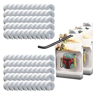 KeaJuidy 100 PCS Peg Hook Stoppers, Inventory Control Clips for 1/4 ...