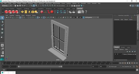 3D model Classic Window 2x2 Panels | 3D Molier International