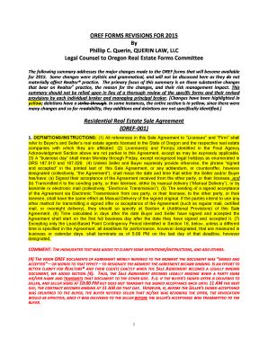 Fillable Online OREF FORMS REVISIONS FOR 2015 Fax Email Print - pdfFiller