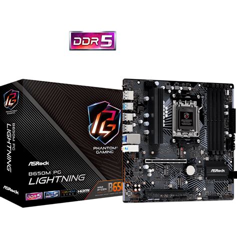 Buy ASROCK B650M PG Lightning DDR5 AMD Motherboard | Elitehubs.com ...